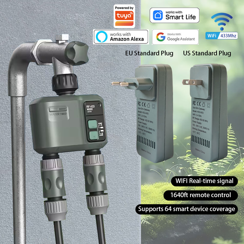 Smart Garden Nursery - Tuya Wifi+RF433 2 Outlet Pengatur Waktu