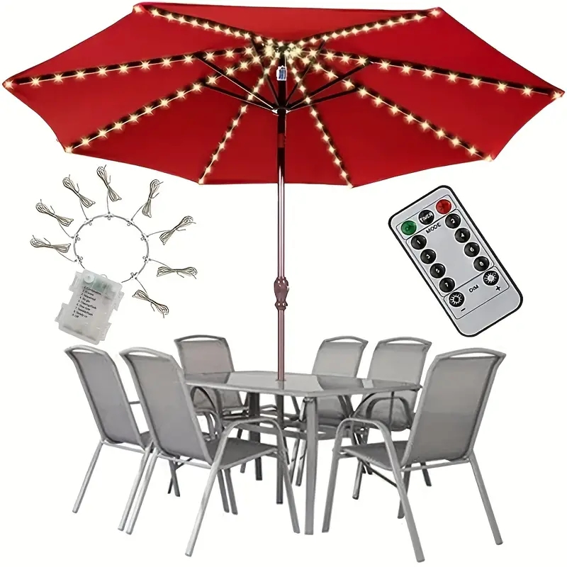 Smart Garden Umbrella - Lampu payung LED 104, pencahayaan luar