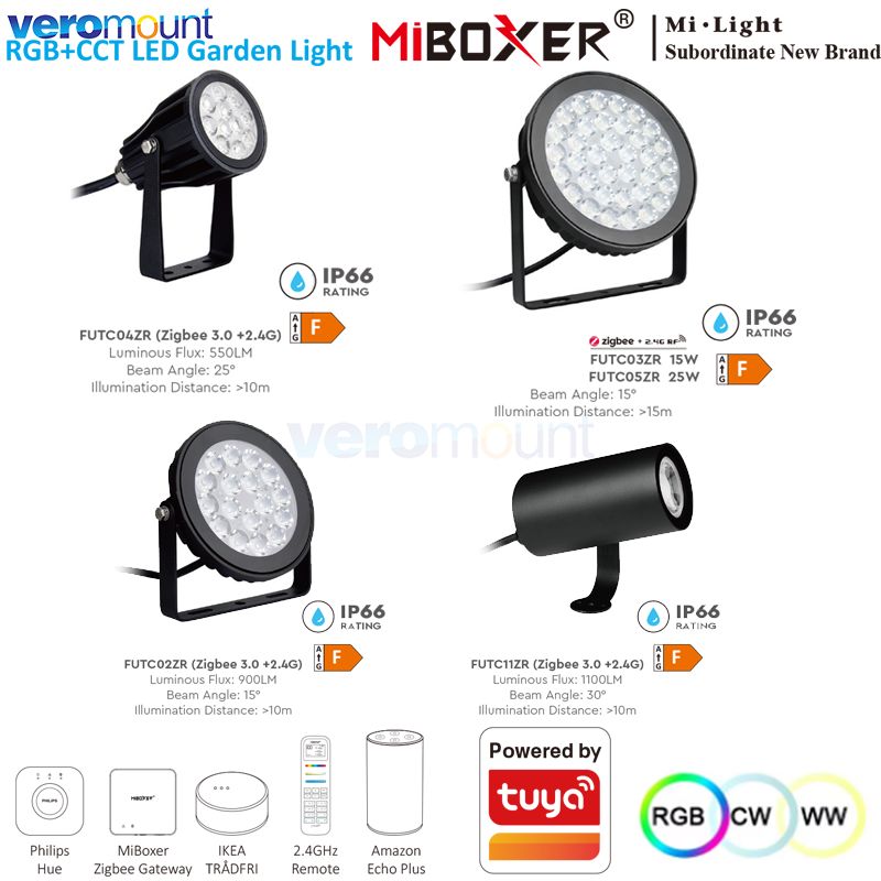 Smart Zigbee Garden Light - MiBoxer lampu taman LED, 6W 9W