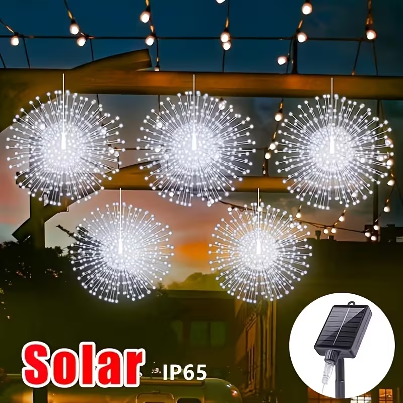 Smart Garden Umbrella - 4/5 Buah Lampu Tali LED Solar