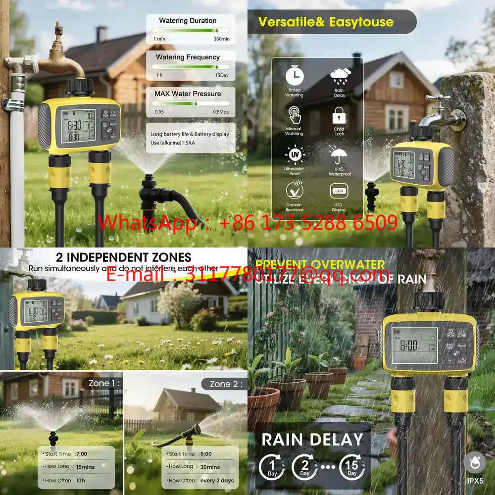Gardena Smart Irrigation Control - WAP01 Pengatur Waktu Irigasi Taman Layar