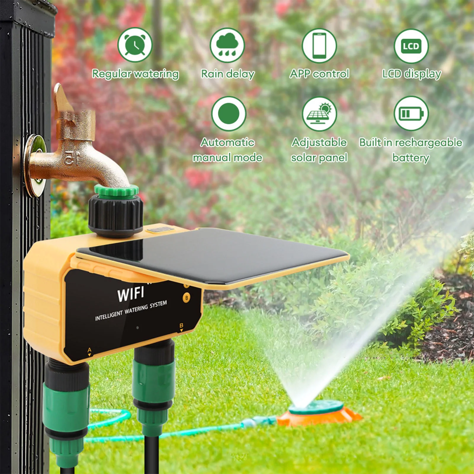 Gardena Smart Irrigation Control - Timer Irigasi Cerdas WiFi Tenaga Surya