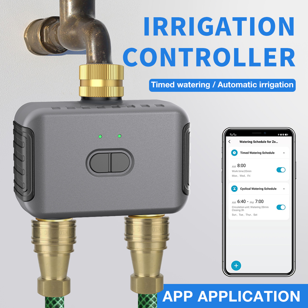 Gardena Smart Irrigation Control - Tuya 2 Zona Pengatur Waktu Penyiraman