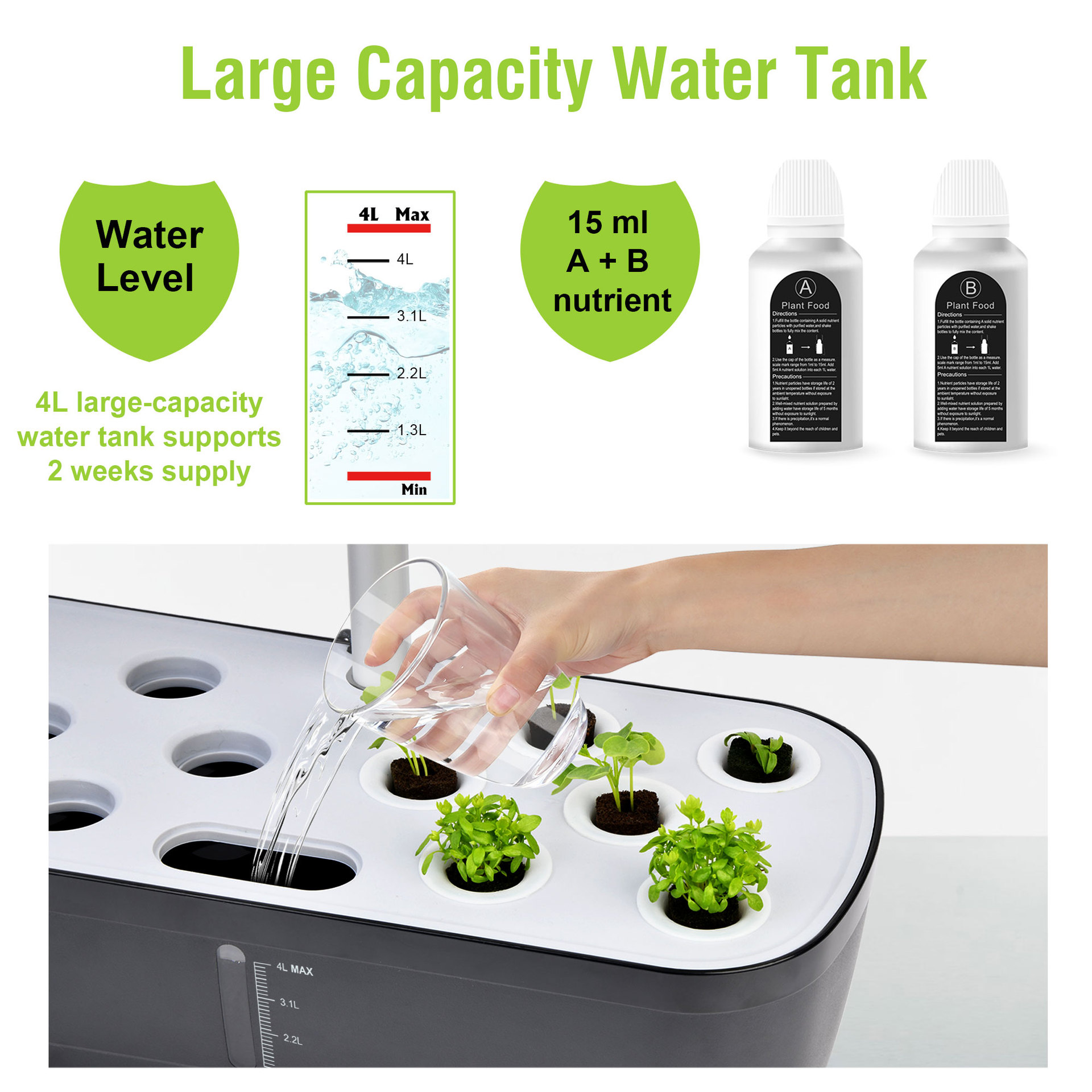Sistem Pertumbuhan Hidroponik  - Smart Garden Nursery ulasan dan harga
