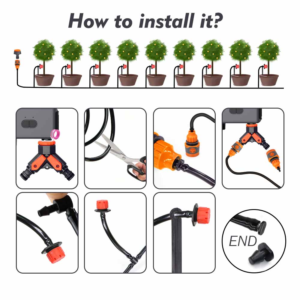 Set Irigasi Otomatis dengan Ko - Smart Garden Nursery ulasan dan harga