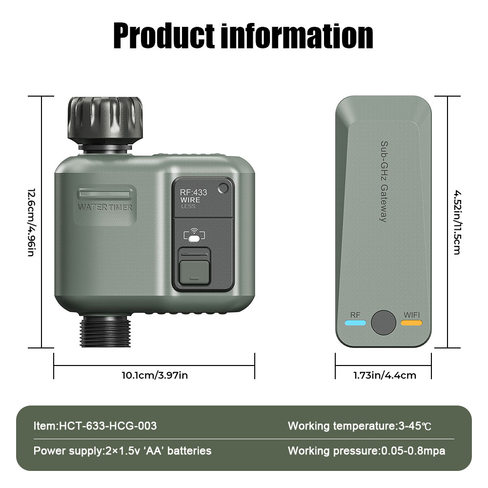 Tuya WiFi+RF433 Smart Garden S - Smart Garden Watering Can ulasan dan harga