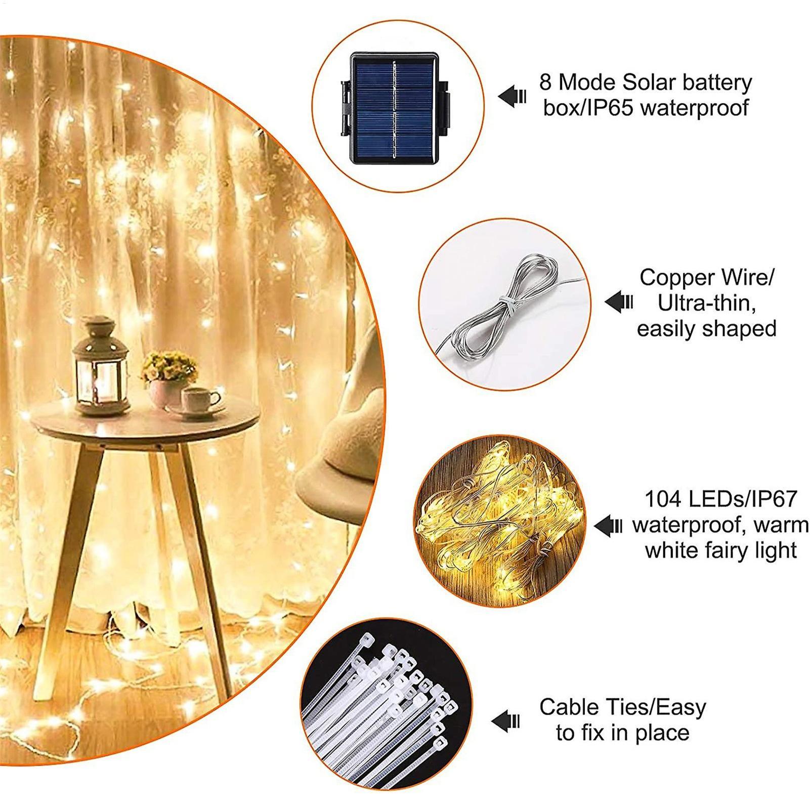 Lampu Payung LED 104 dengan 8  - Smart Garden Umbrella ulasan dan harga